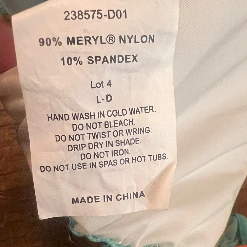 Turquoise Floral Ruffle Bikini Set - Picture 8 of 9